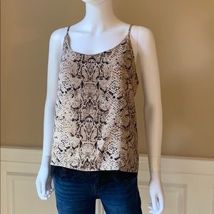 Rachel Zoe snakeskin top blouse XL Like new